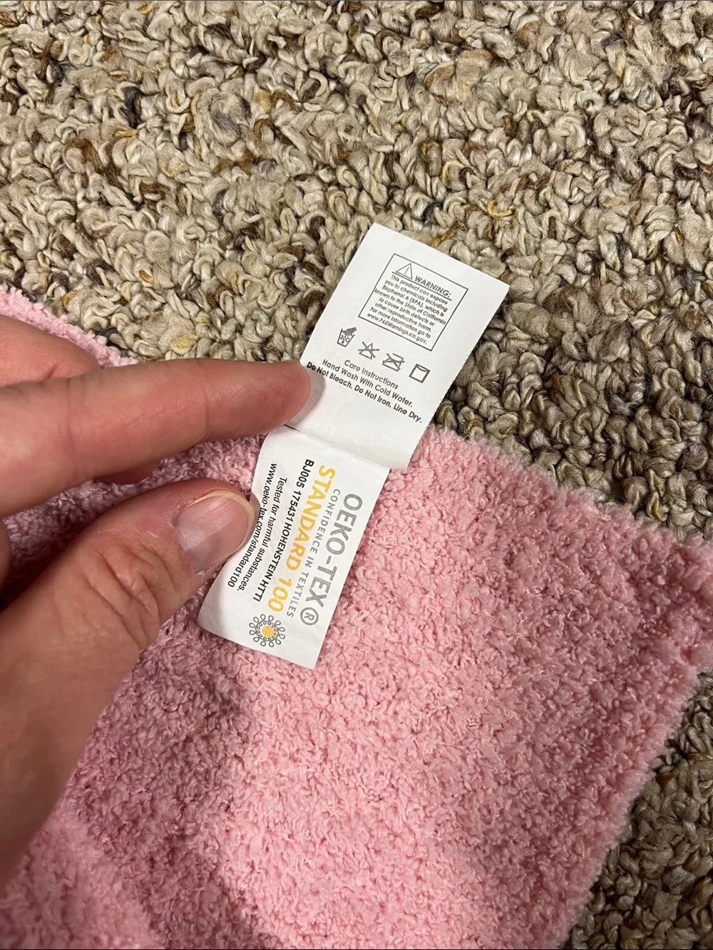 Bearpaw Soft chenille Pink Plush Throw Blanket